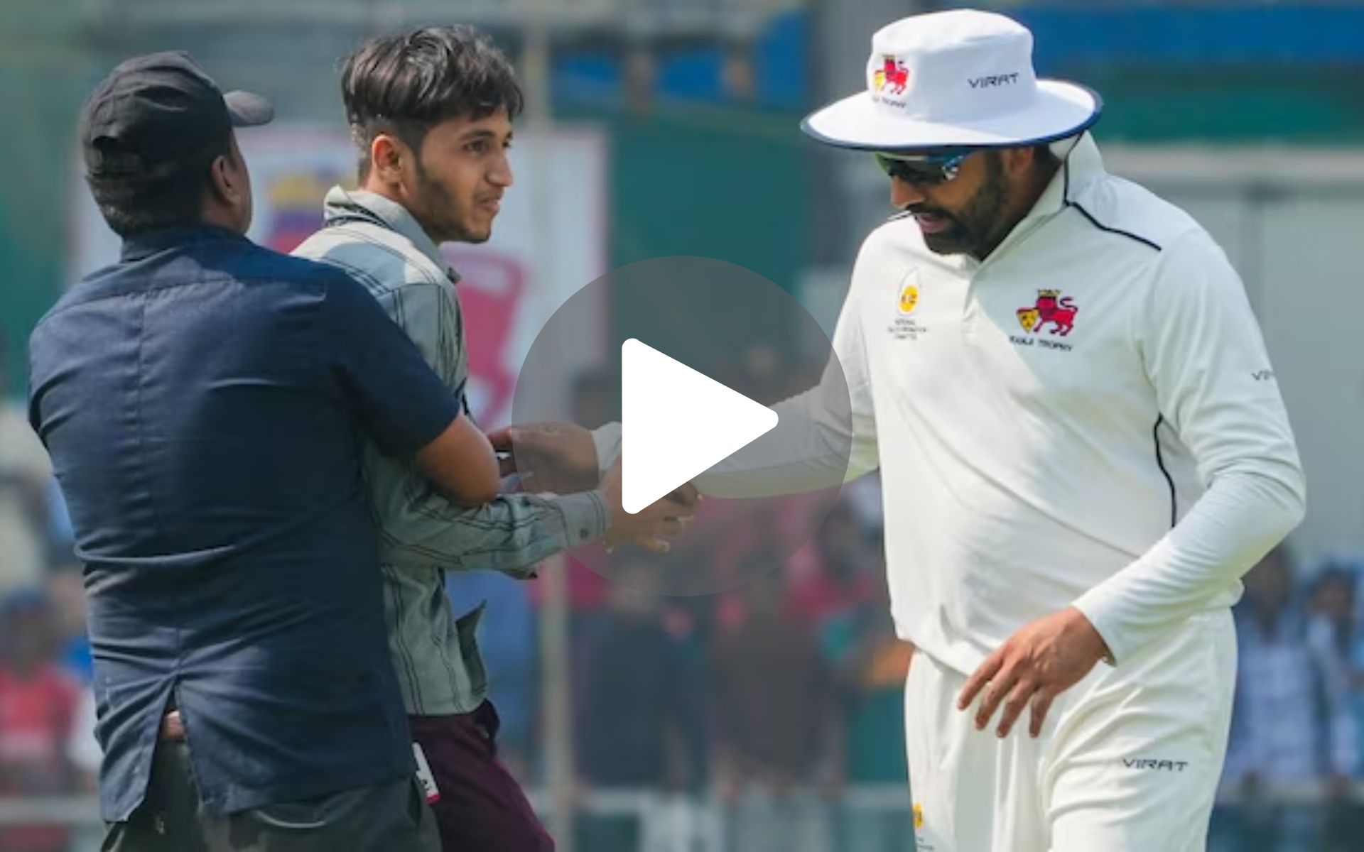 [Watch] Rohit Sharma's Fan Breaches Security During A Rare Ranji Trophy Appearance